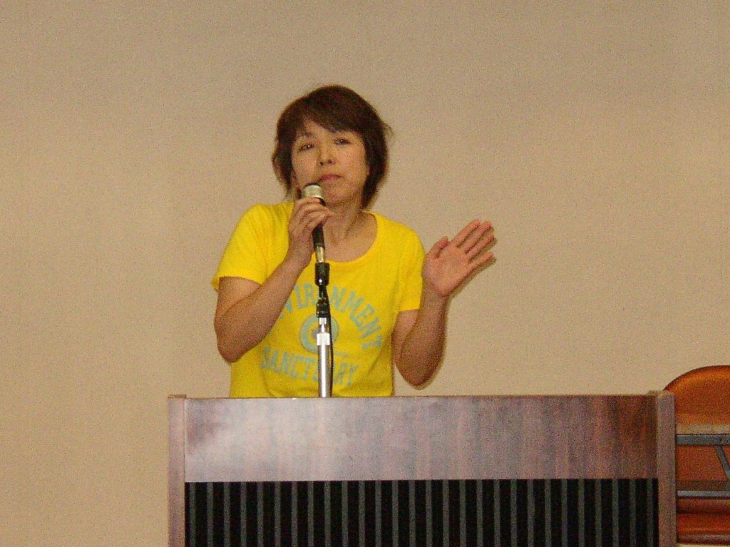 総会後、「高齢者の体力づくり」について講演をされた室岡美穂子さん（高齢者体力づくり支援士）